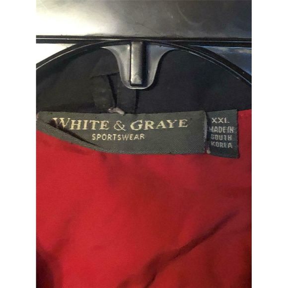 White Graye Budweiser XXL Winter Windbreaker Coat - Picture 4 of 5